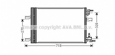 AVA QUALITY COOLING ola5500d -  Конденсатор, кондиционер